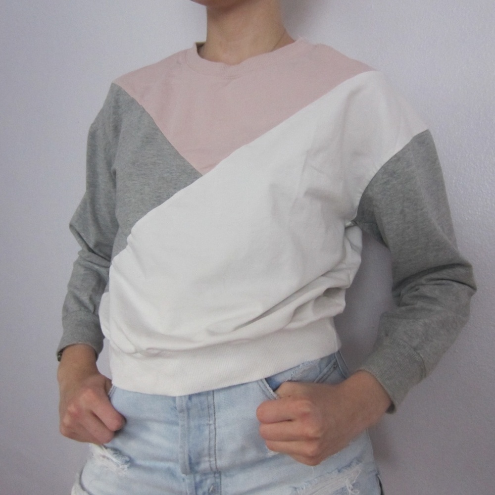 Colorblock Minimalist Pullover Sweater
